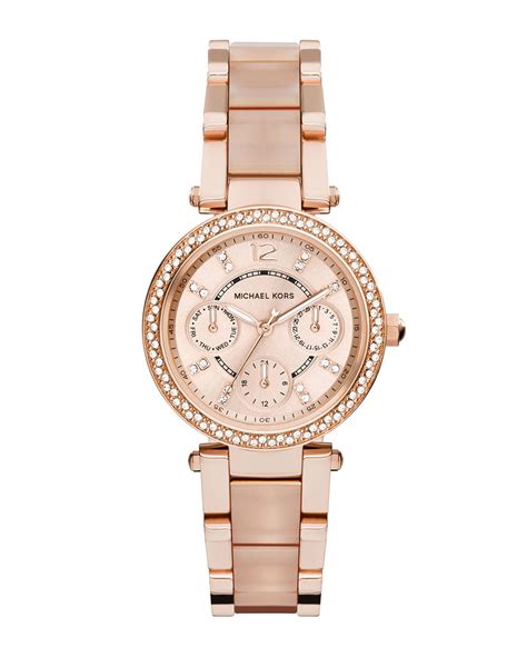 michael kors rose uhr|michael kors mini rose gold.